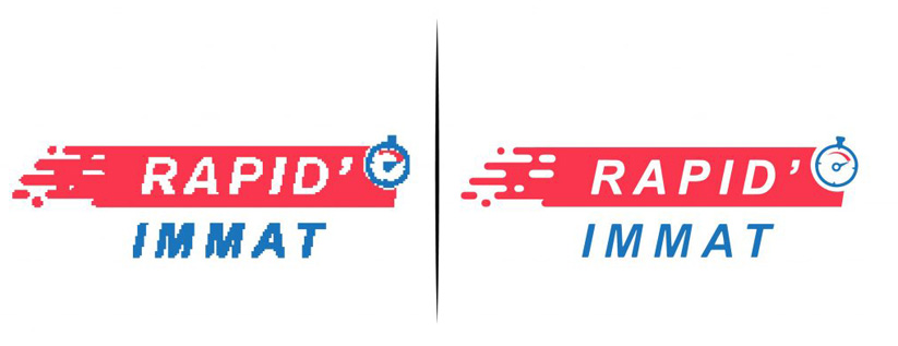 vectorisation logo rapids-immat