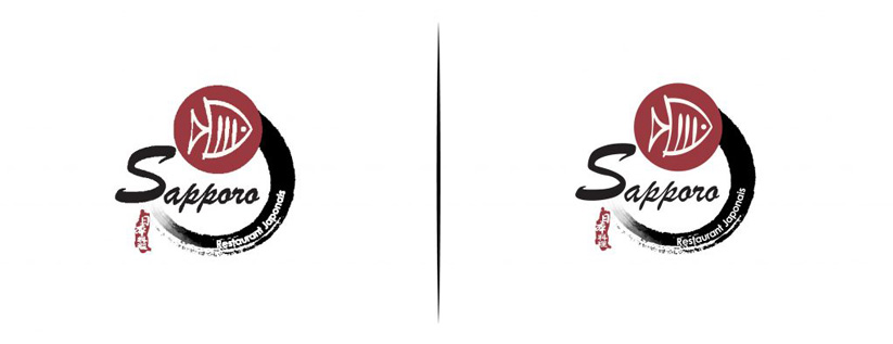 Vectorisation logo Sapporo
