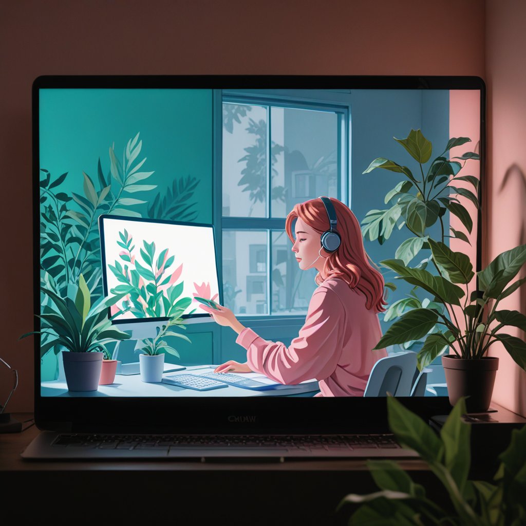 Illustration représentant l’intelligence artificielle intégrée à Canva Interface de création Canva avec outils d’automatisation IA Visuel montrant une fonctionnalité d’IA générative sur Canva Interface utilisateur de Canva.ai affichant des modèles graphiques personnalisables