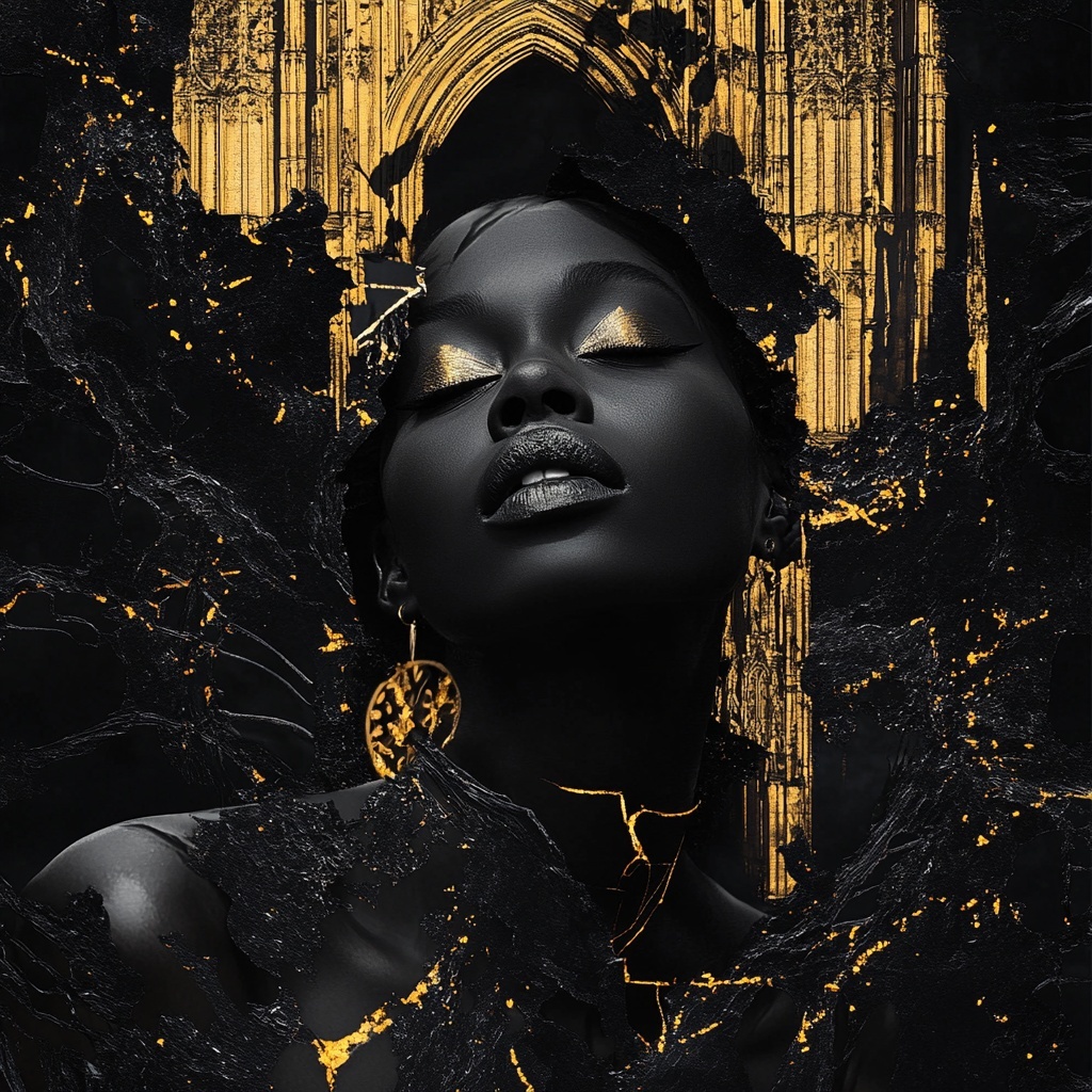 intelligence artificielle midjourney femme d'afrique